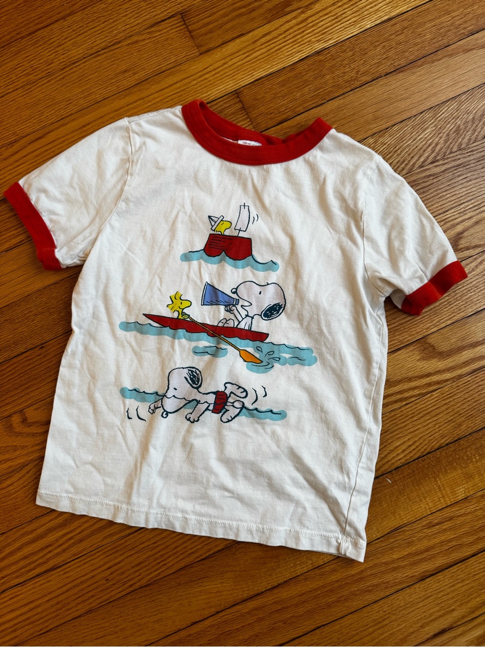 Hanna Andersson Snoopy Graphic Ringer Tee